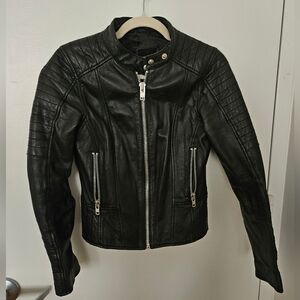 Barney's 100% Leather Jacket (Size M/10)